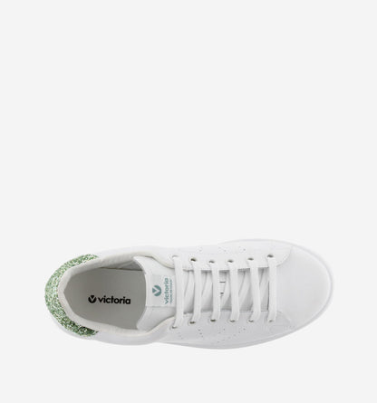 LEATHER & GLITTER TENNIS SHOES White leather sneakers 1125104
