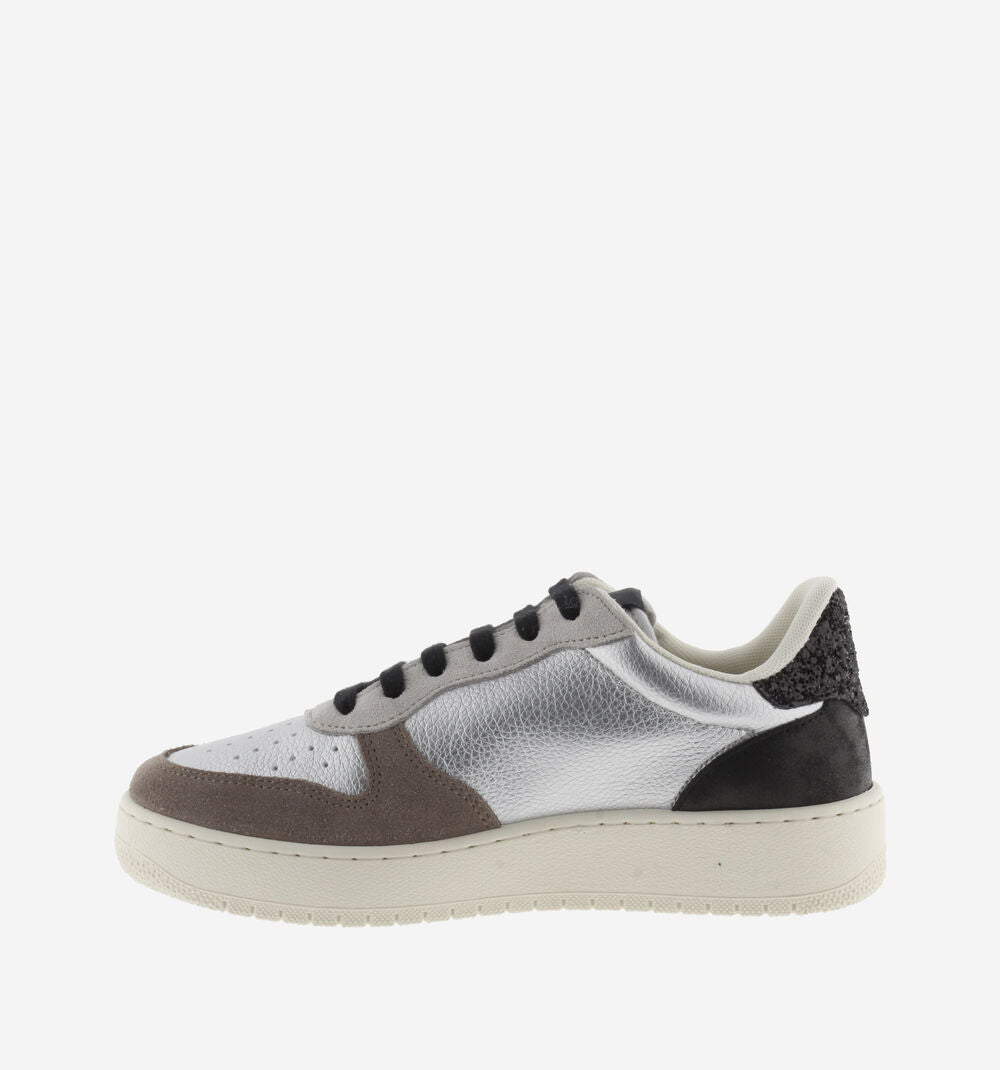 MADRID METAL & LEATHER CRUST & GLITTER Sporty Sneakers for women 1258257