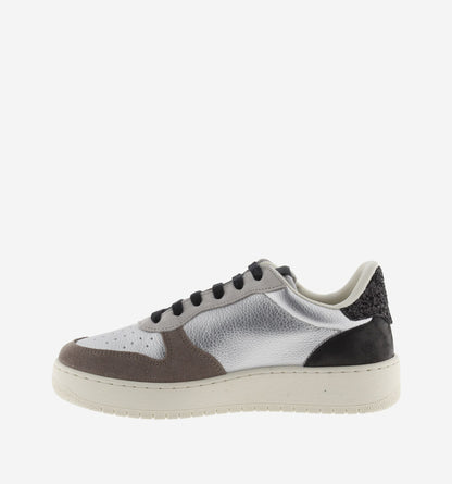 MADRID METAL & LEATHER CRUST & GLITTER Sporty Sneakers for women 1258257
