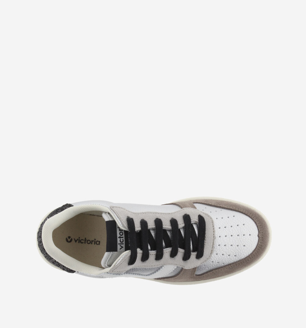 MADRID METAL & LEATHER CRUST & GLITTER Sporty Sneakers for women 1258257