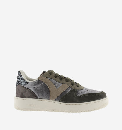 MADRID METAL & LEATHER CRUST & GLITTER Sporty Sneakers for women 1258257