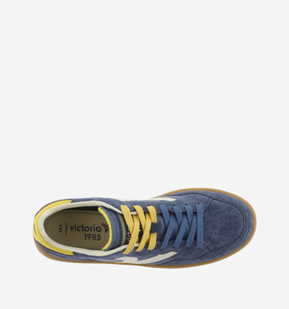 SMASH - SUEDE Unisex sports sneakers with caramel-colored sole 8806116